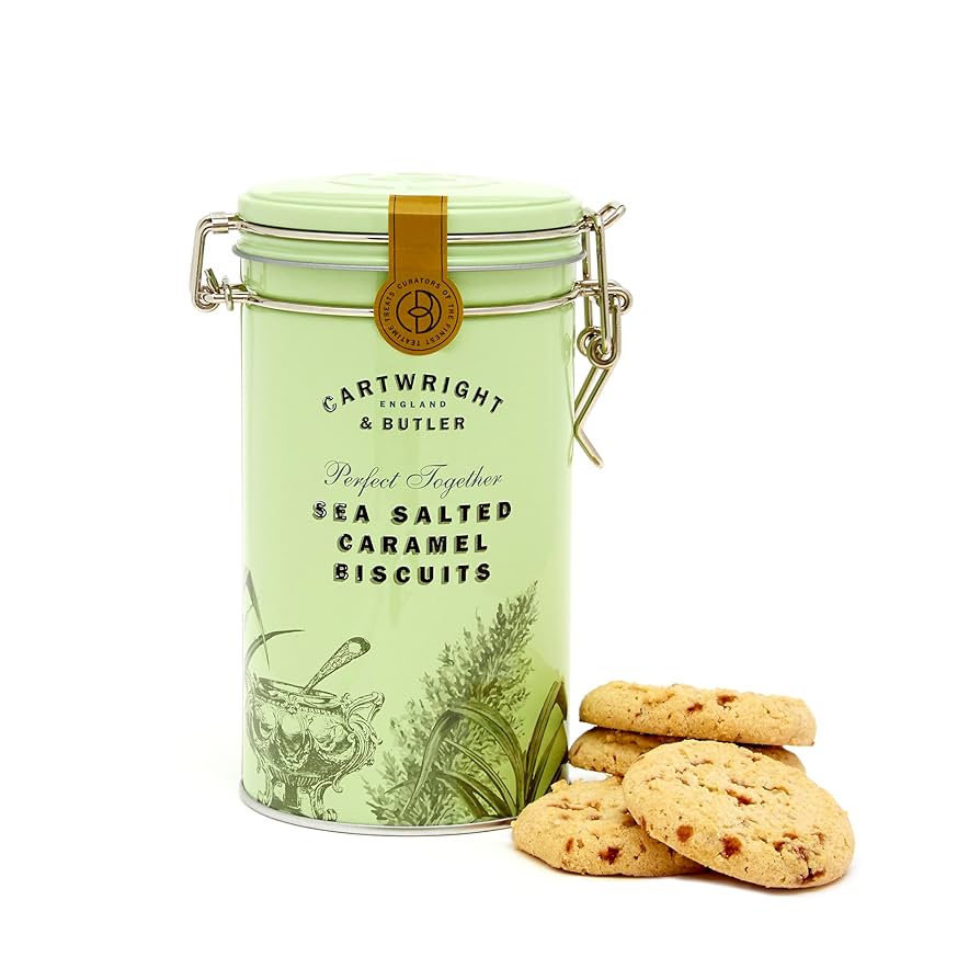 Amazon.co.jp: 塩キャラメルビスケット（缶）200g CARTWRIGHT